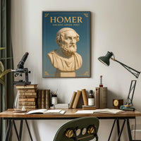 Homer Ancient Greek Poet Poster