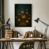 Halloween Enchanted Forest Whimsical Surreal Gothic Poster