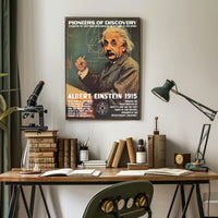 Einstein Theory Relativity Vintage Inspirational Poster