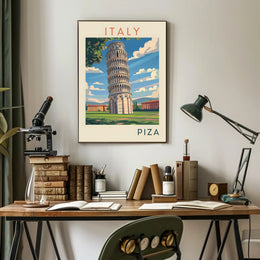 Leaning Tower of Pisa Poster