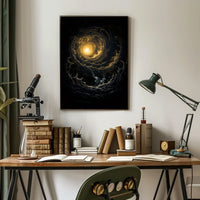 Mesmerizing Cosmic Vortex Abstract or Artistic Poster