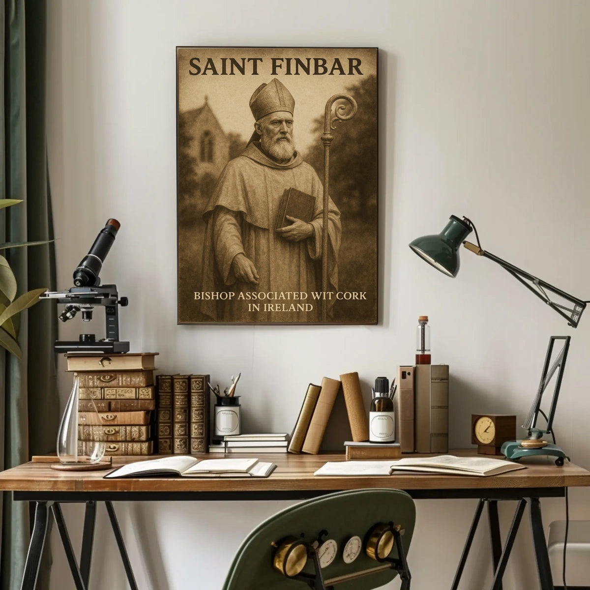 Saint Finbar Bishop Associated With Poster