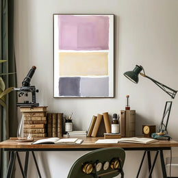 Abstract Color Blocks Modern Wall Art Print