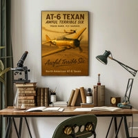 North American AT-6 Texan WWII Aircraft Heritage Poster