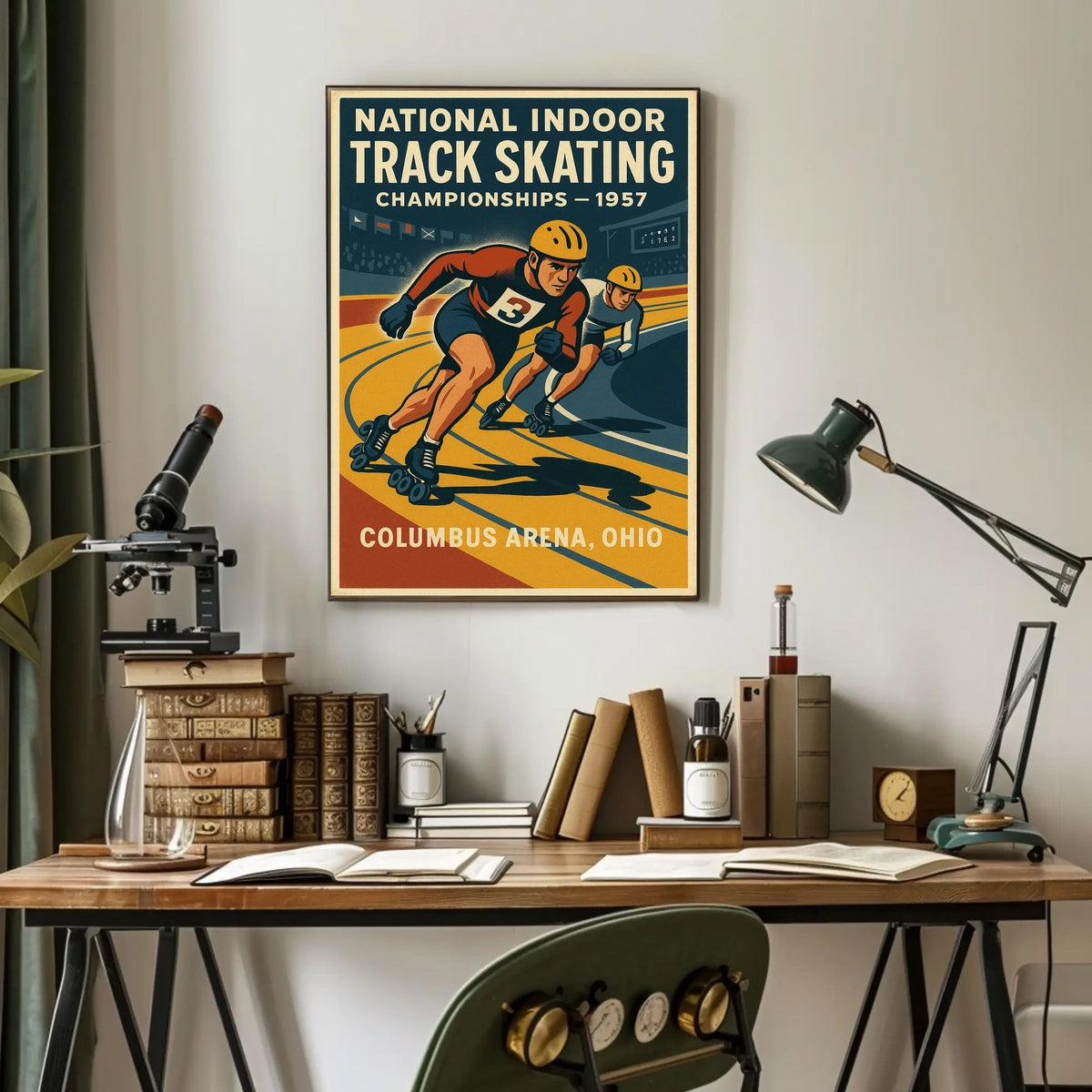 National Indoor Track Skating Poster