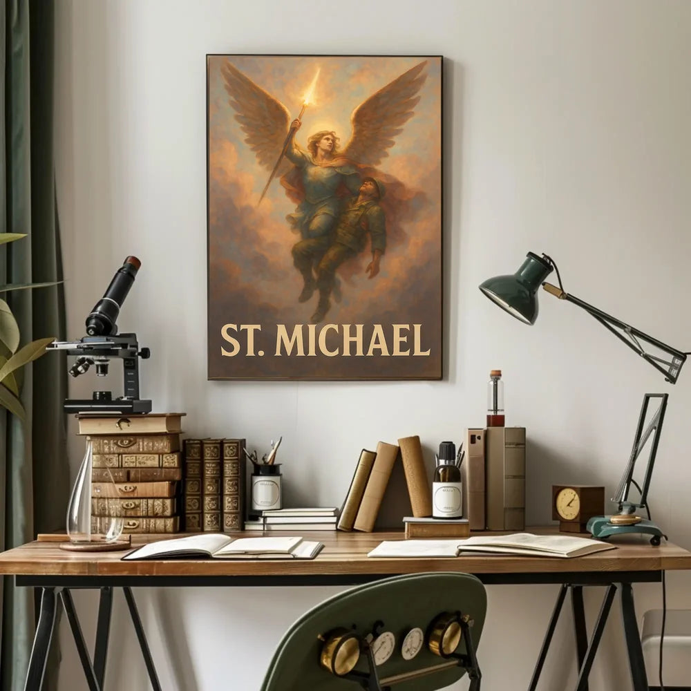 St. Michael Archangel Warrior Art Poster