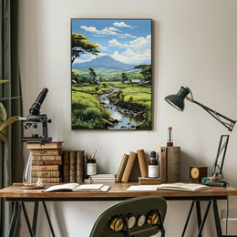 Tranquil Countryside Landscape Poster
