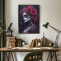 Día de los Muertos Skeleton Art Cultural Poster