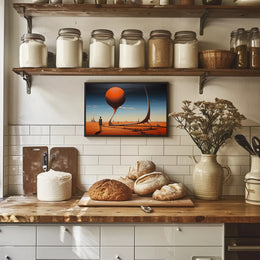 Surreal Desert Dreamscape: Abstract or Artistic Poster