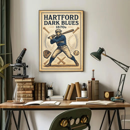 Hartford Dark Blues 1870s Baseball Poster PosterGoat
