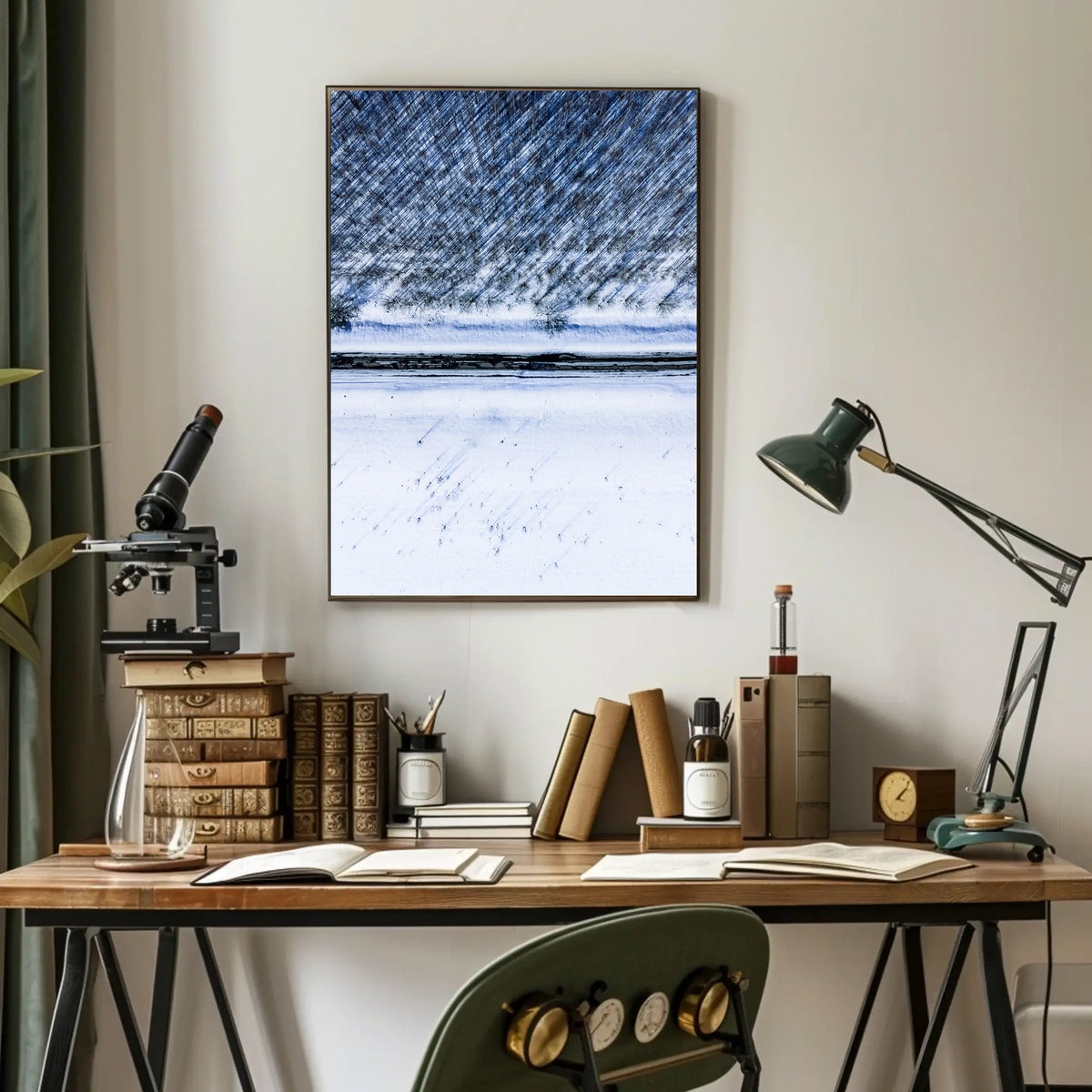 Winter Landscape from Above Poster