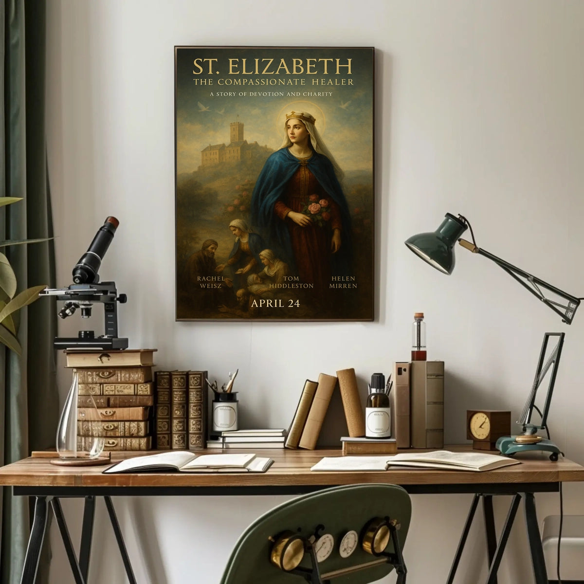 St. Elizabeth The Compassionate Healer Poster