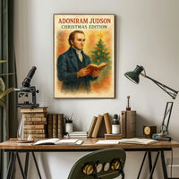 Adoniram Judson Christmas Edition Historical Poster