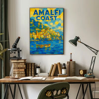 Amalfi Coast Dreamscape Poster Wall Art 18X24 Print