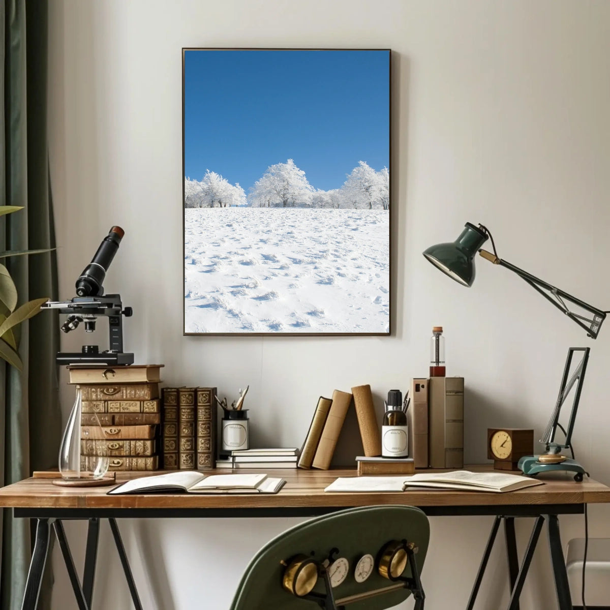 Winter Tranquility: Nature's Beauty in National Park Poster