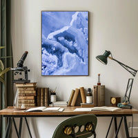 Frozen Veins Abstract Art Poster