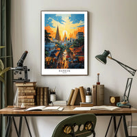 Bangkok A Vibrant Cityscape Poster