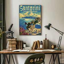Santorini Serenity Poster