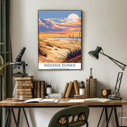 Indiana Dunes Scenic Travel Poster