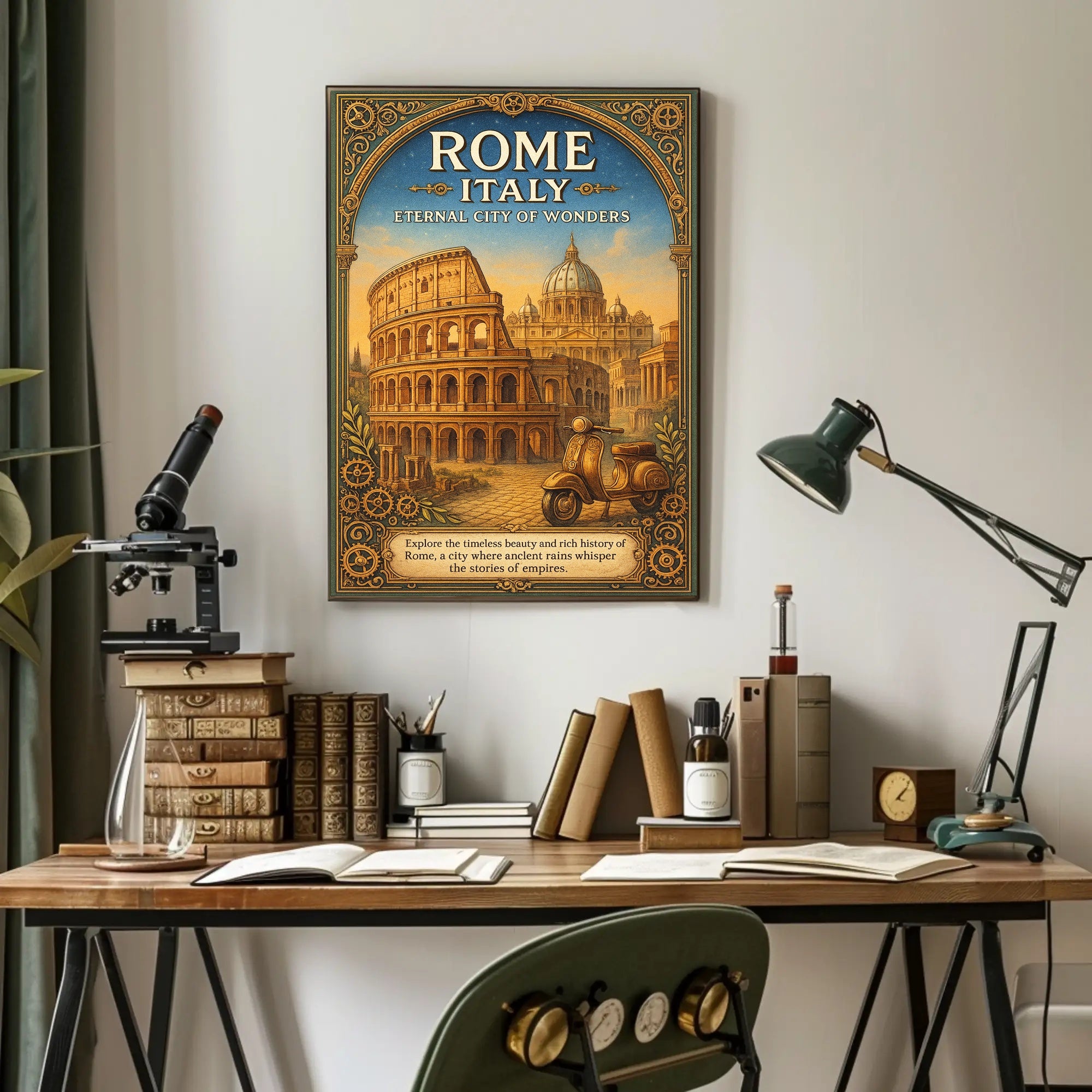 Rome, Italy Eternal City of Wonders Poster