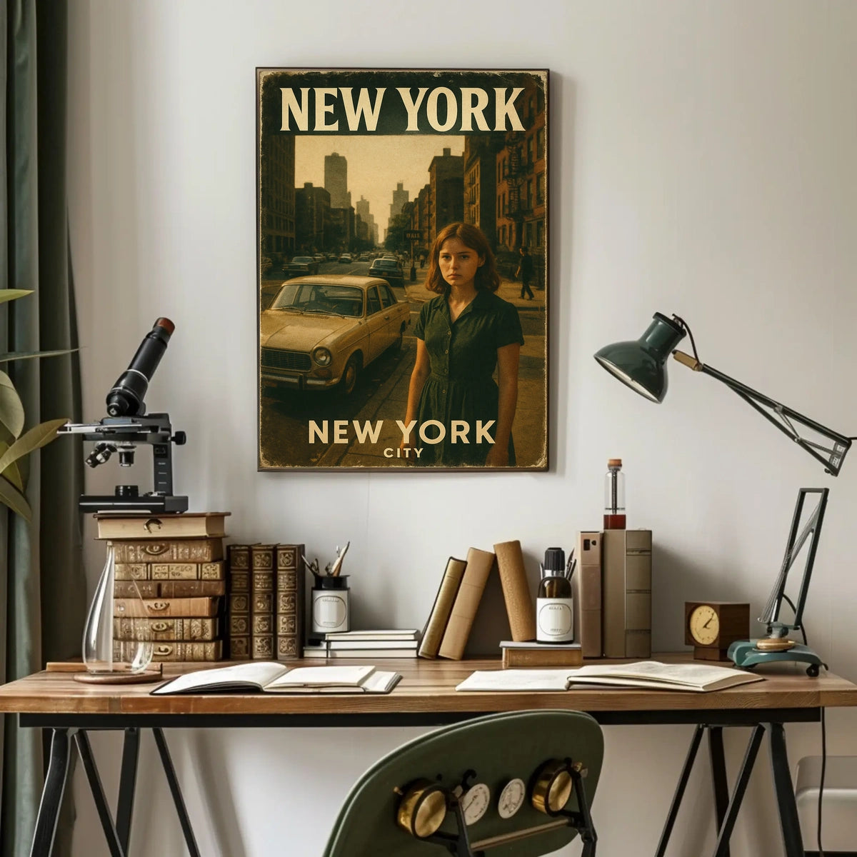 New York City A Vintage Glimpse Poster