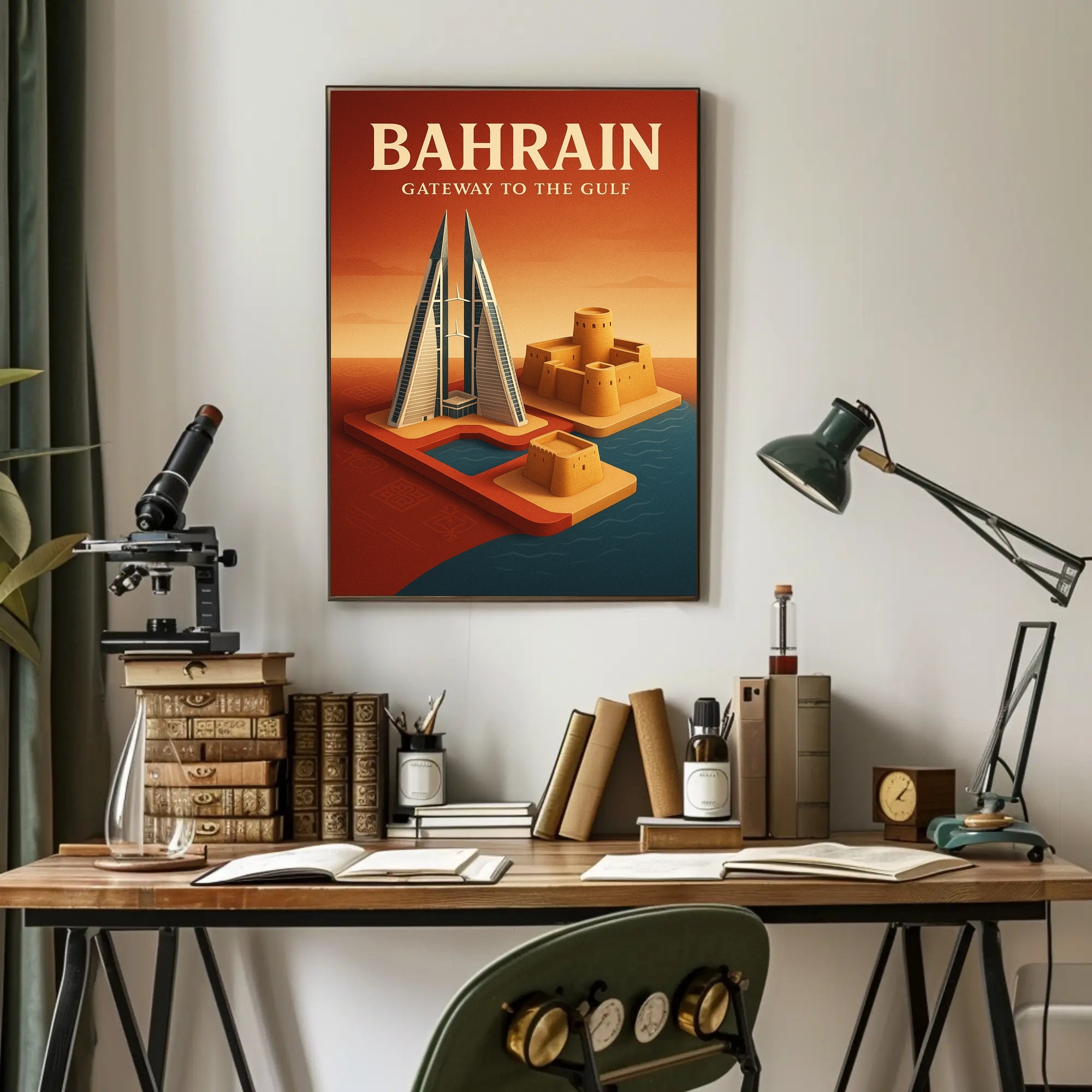 Bahrain Gateway to the Gulf Cultural Heritage Poster