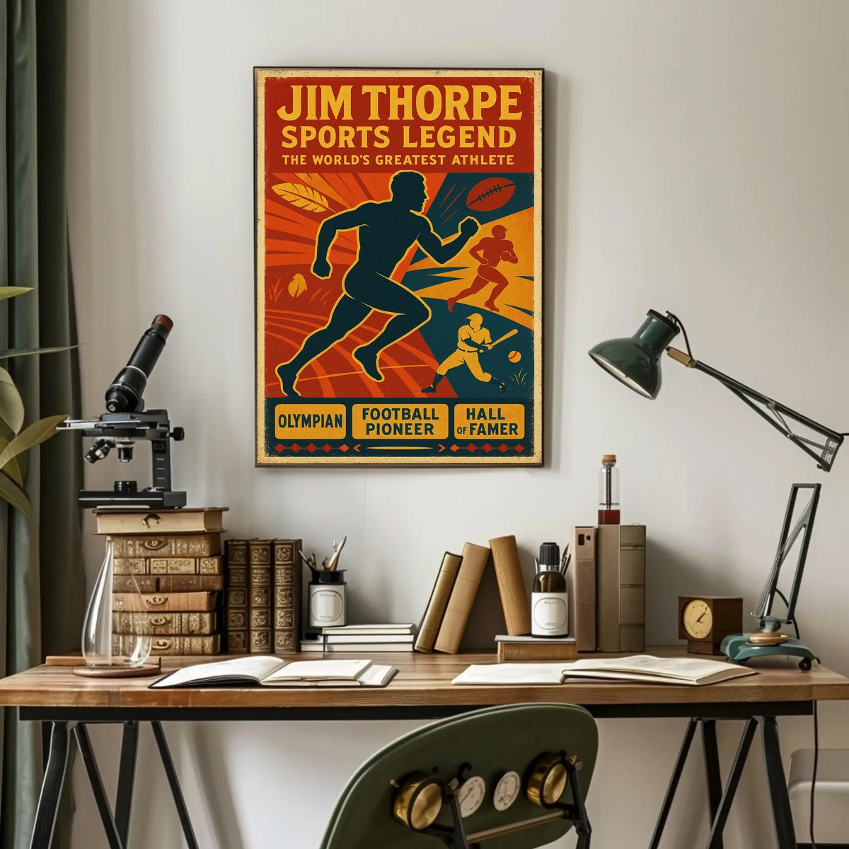 Jim Thorpe Sports Legend Poster