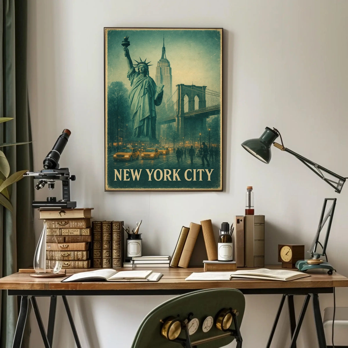 Iconic New York City Vintage Poster For Home Decor Fans