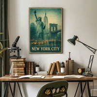Iconic New York City Vintage Poster For Home Decor Fans