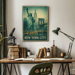 Iconic New York City Vintage Poster For Home Decor Fans