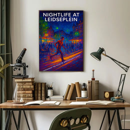 Nightlife At Leidseplein Poster