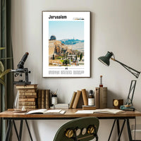 Jerusalem Cityscape Cultural and Heritage Poster PosterGoat