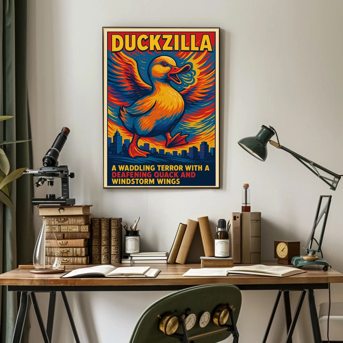 Duckzilla A Waddling Terror Poster