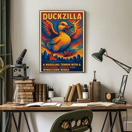 Duckzilla A Waddling Terror Poster