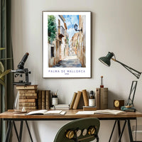 Charming Streets of Palma de Mallorca Poster PosterGoat