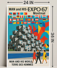 Man and His World Expo 67 Montreal Poster PosterGoat