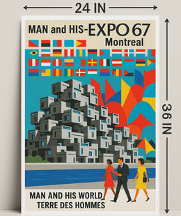 Man and His World Expo 67 Montreal Poster PosterGoat
