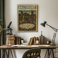 Baltimore Harbor Of Lights Poster