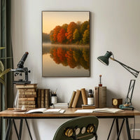 Autumn Tranquility Landscape Impressionism Cozy Poster
