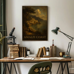 Amalfi Coast Poster Wall Art For Coastal Decor Travel Gift