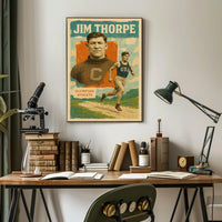 Jim Thorpe Olympian Athlete Poster