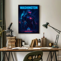 Washington The Futuristic Guardian Poster