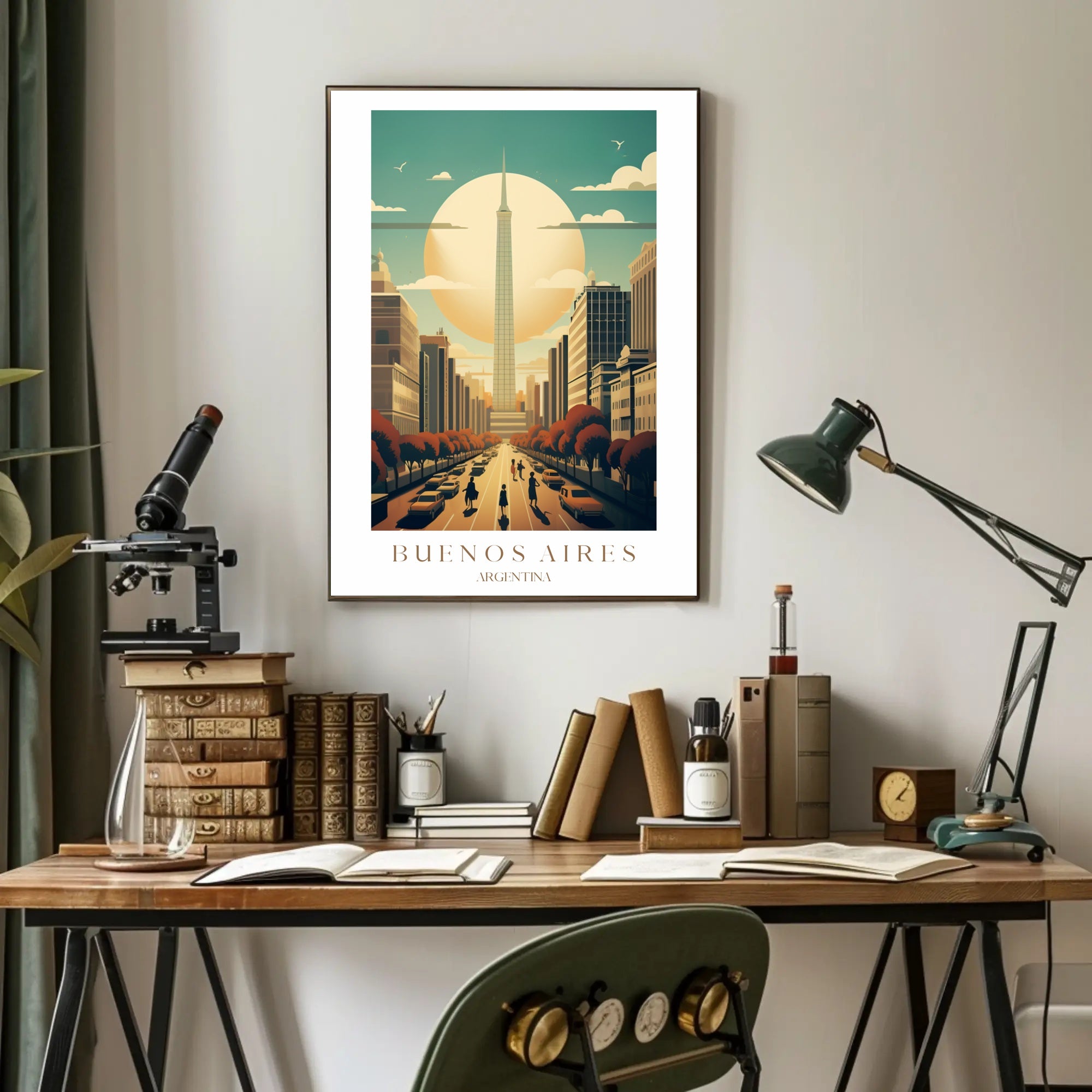 Buenos Aires Skyline Poster PosterGoat