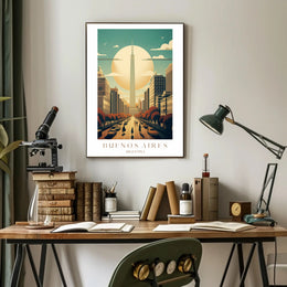 Buenos Aires Skyline Poster PosterGoat
