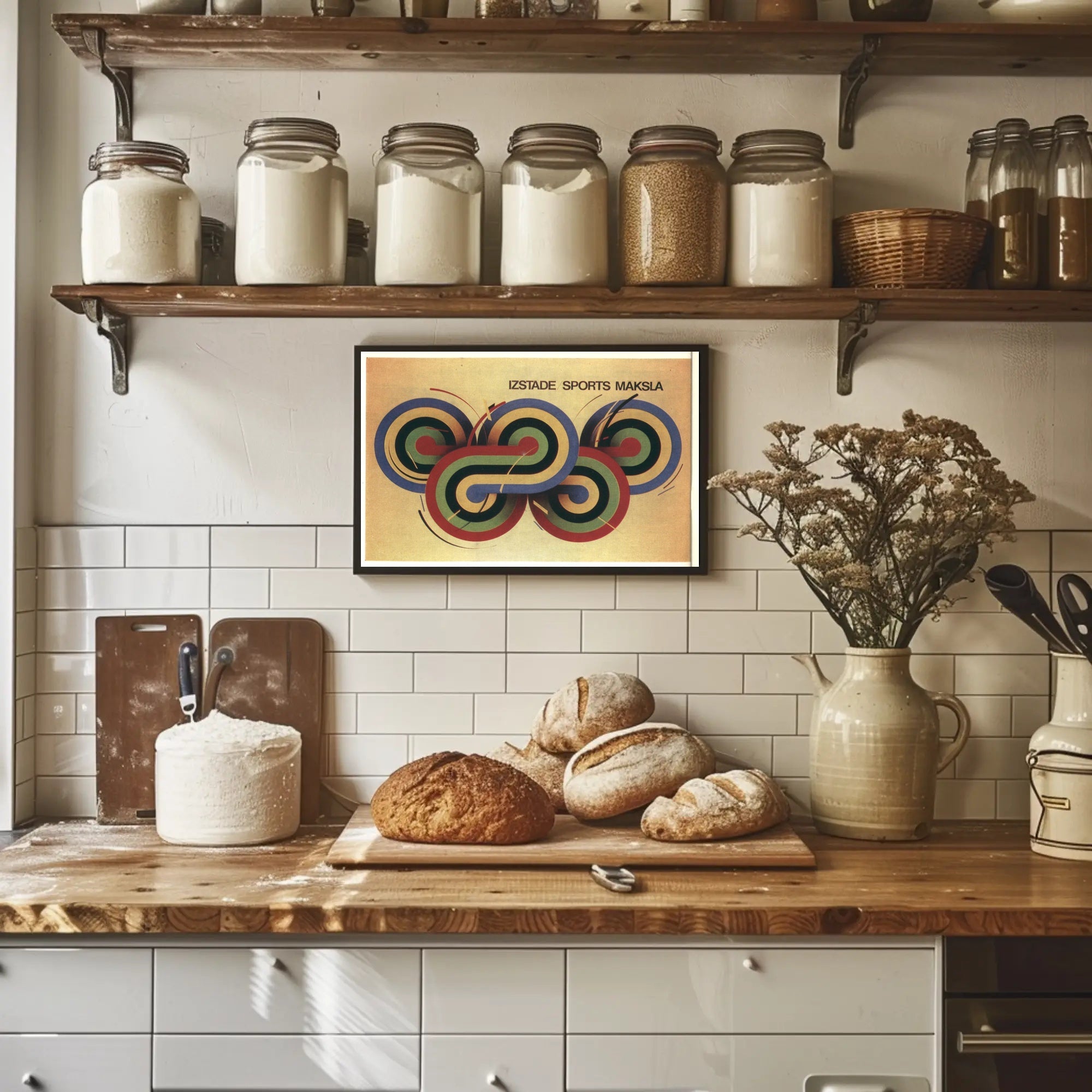 Izstade Sports Maksla Poster