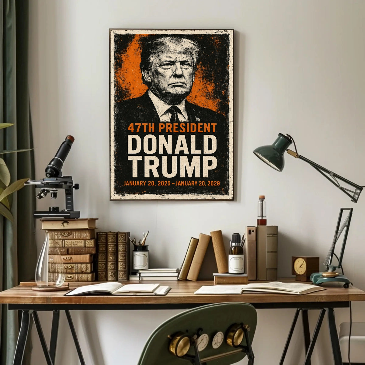 Trump Statesman Legacy Grunge Patriotic Poster
