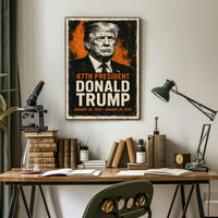 Trump Statesman Legacy Grunge Patriotic Poster