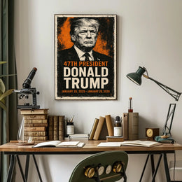 Trump Statesman Legacy Grunge Patriotic Poster