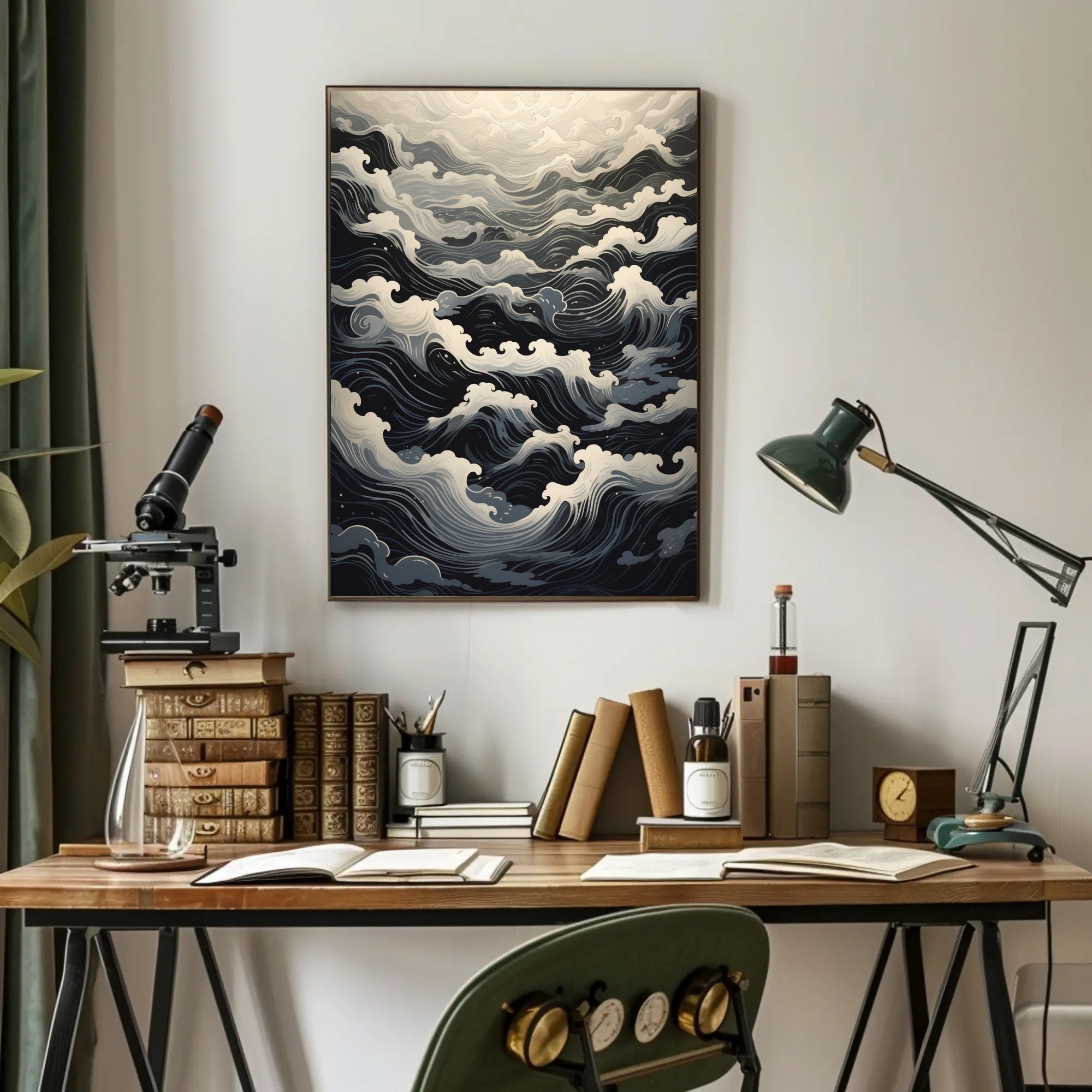 Ocean Waves A Serene Journey Poster PosterGoat