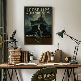 Loose Lips Might Sink Ships Poster